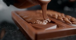 Chef Confectioner Makes Chocolate Bar He Stock Footage Video (100% Royalty-free) 1056358757 | Shutterstock
