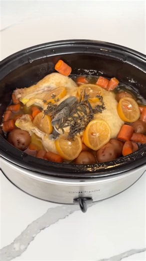 Juicy whole chicken crockpot dinner recipe made easy
