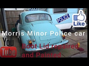 Morris Minor ex Police car Boot Repairs