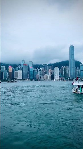 Victoria Harbor in Hong Kong, the best place to see the busy skyline