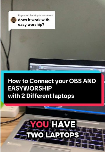 Connect Two Laptops with EasyWorship and OBS NDI