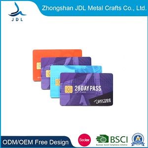 [Hot Item] Metal Business PVC SIM Anti Radiation Ring Stretch Access Control System Social Media Bird Chip Key for Hotel Credit Prepaid RFID Smart ID Card