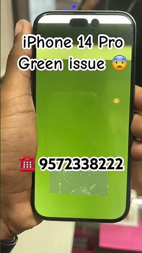 ⚠️ iPhone 14 Pro Green Screen Issue After Update? Full Fix & Explanation! #smartphone #iphonerepair