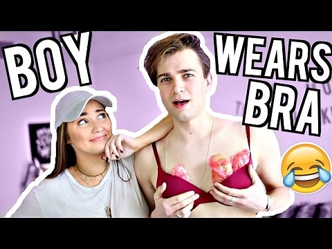 BOY WEARS BRA FOR A DAY! This is what happened... | Kenzie Elizabeth