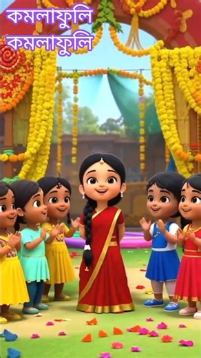 জনপ্রিয় বাংলা ছড়া গান | কমলাফুলি কমলাফুলি #shorts #shortvideo