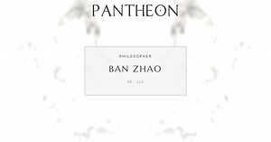 Ban Zhao Biography | Pantheon