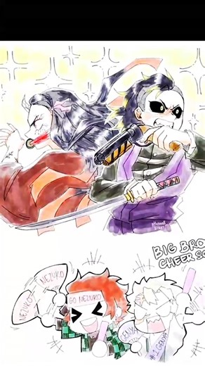 cute moments of nezuko vs genya 🥴#demonslayer #kimetsunoyaiba #nezuko#genya