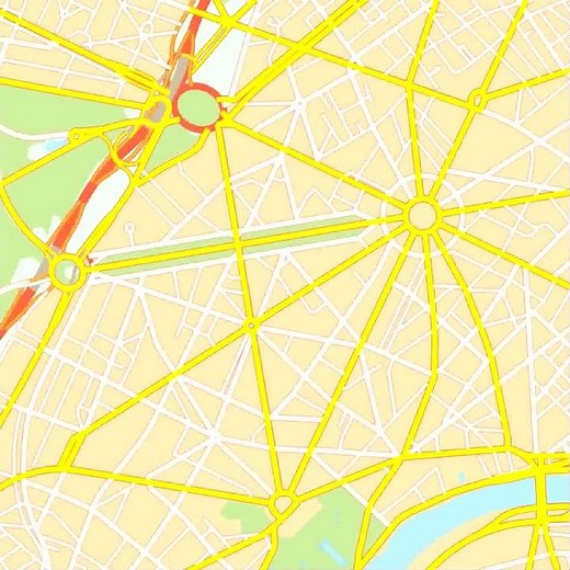 Plan de Paris (détail)