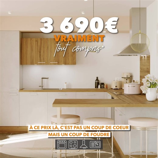 ✨ Votre cuisine de rêve, à un prix abordable et 100% transparent, c'est possible ! ✨ Plus de 100 000 familles nous ont déjà fait confiance pour transformer leur intérieur. Et si c'était votre tour ? 🏡 Cliquez ici pour explorer nos modèles et obtenir une estimation instantanée de votre future cuisine : 👉 https://www.ecocuisine.fr/cuisines/combien-ca-coute.html | Ecocuisine France