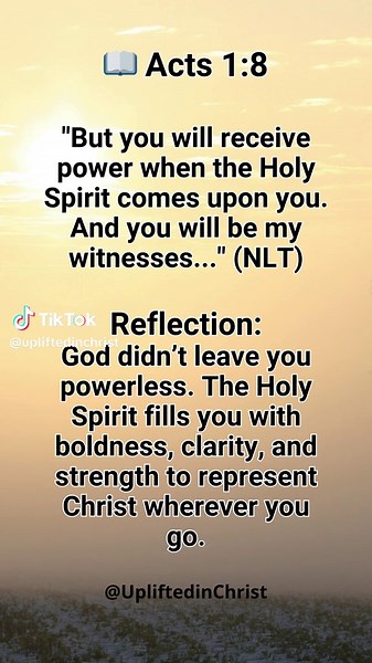 Receive Power Through the Holy Spirit: Acts 1:8