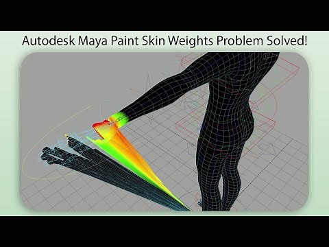 Autodesk Maya Paint Skin Weights Problem Solved!