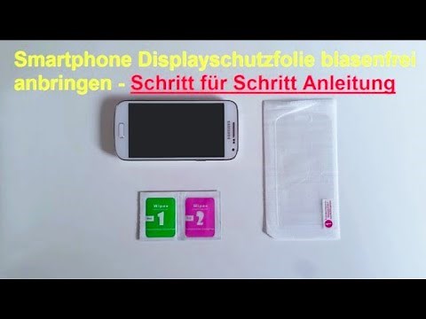 Applying a tempered glass film for your smartphone without bubbles - Applying a protective film t...