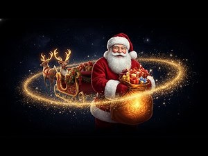 Dreamy Sleep Journey - Santa & Reindeer Delivering Gifts - Calming 4K Visuals