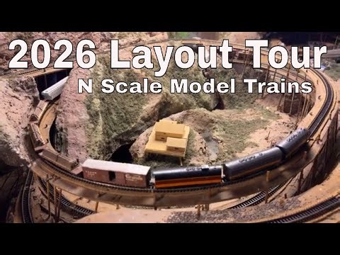 Model Railroad Layout Tour 2026: 13 Car 3 Locomotive Trains in Action