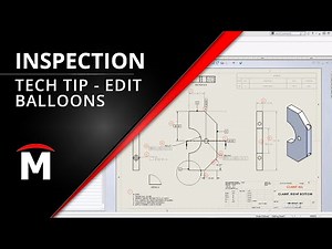 Editing Balloons in SOLIDWORKS Inspection Add-In