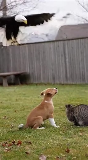 PetZum | 🦅😱 Eagle vs Cat: Unbelievable Backyard Attack! Witness this incredible moment as a bald eagle swoops down to snatch a cat right in front... | Instagram