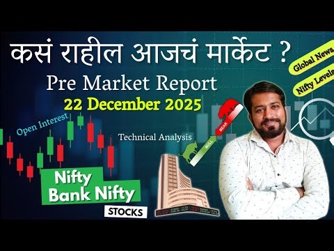 Pre Market Report 22 December 2025 | Stock market analysis today #nifty50 | stock Market News Today