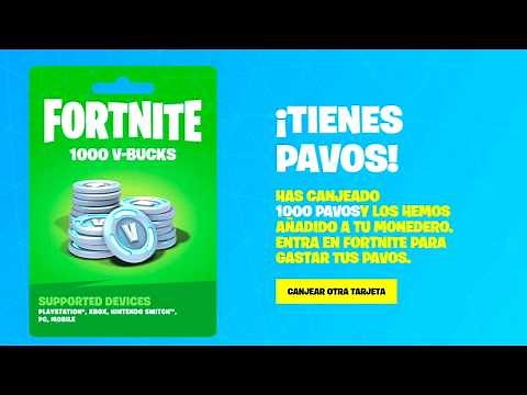 ✅Como CANJEAR codigos de PAVOS💲 de Fortnite en TODAS LAS PLATAFORMAS 🔧 (Guia Completa)