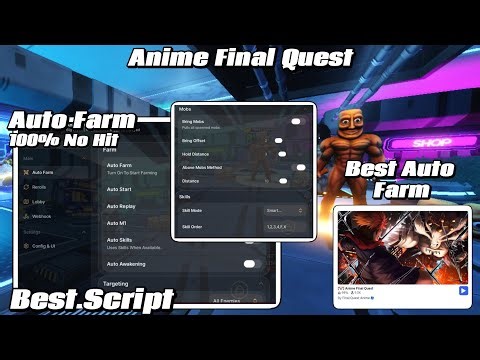 New Best Anime Final Quest Script Auto Farm 100% No Hit, Auto Skill, Replay, Quest & More Work