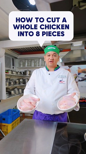 17K views · 309 reactions | Watch this to know how to cut a whole chicken into 8 pieces! #filipinochef #chefph #cheftips #culinaryhacks #pinoypride #chefbyron #theculinaryartsinternational | Chef Byron | Facebook