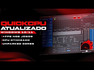 QUICKCPU ATUALIZADO! OTIMIZE SEU PROCESSADOR PARA MAIS FPS NOS JOGOS COM O QUICKCPU 2025
