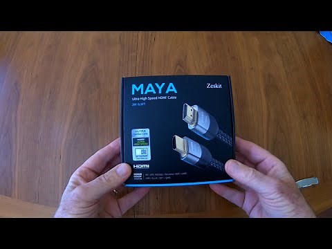 *CERTIFIED* Zeskit 8K HDMI Ultra HD High Speed 48Gbps Cable Unboxing and Speed Test