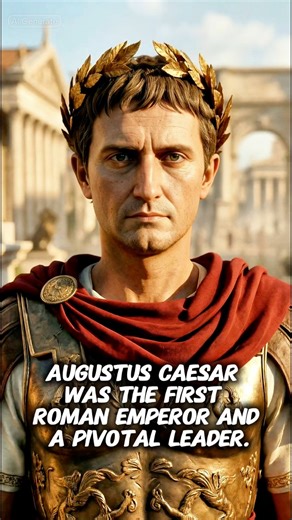 The Man Who Turned Rome Into an Empire Imperator Caesar Augustus, the first Roman Emperor (27 BC – AD 14). Born Gaius Octavius in 63 BC, he was adopted by his great-uncle Julius Caesar and rose from the chaos of civil war to become Rome’s ‘Princeps’ – the ‘first citizen’ who carefully preserved the illusion of the Republic while holding supreme power. This powerful reconstruction shows him in full military glory: the iconic golden laurel wreath (corona triumphalis) crowning his head as a symbol 