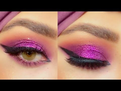Easy and glamorous heavy makeup for special occasions with a detailed explanation for complete be...