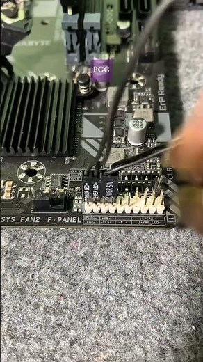 Front Panel Connectorsl how to connect frontpanel connectors on motherboard #shorts #motherboard