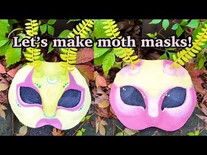 Therian Luna Moth and Rosy Maple Moth Mask Process!