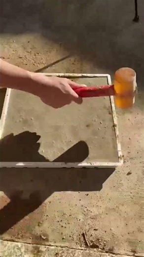 Making Patterned Paving Blocks #constructionprocess #shortvideo #fypシ