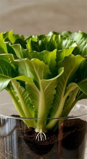 Lettuce Plant Growing Timelapse in Transparent Pot | Seed to Full Leafy Growth Cinematic #plants