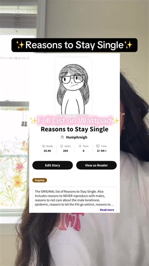 Here's to a hundred (100) more reasons to stay single y'all 🥳🥳🥳 (would've recorded this yesterday, but my body decided to betray me so i was fighting monstrous cramps all day 🫩) #thesinglelist #reasonstostaysingle #reasonswhyimsingle #reasonsimstayingsingle #dontlookatmylikedvideos