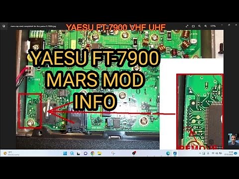 YAESU FT-7900 - MARS MOD - INFORMATION (Stay within Licence Conditions )