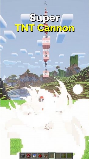 How to Make a TNT Cannon in Minecraft – Redstone Tutorial | CupSapling #minecraft #redstone #shorts