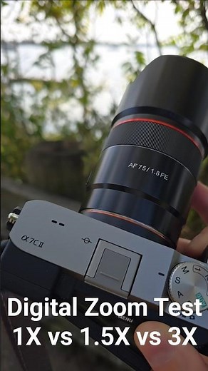 Digital Zoom TEST 3X vs 1.5X vs 1X (Sony a7C2 + Samyang 75mm f1.8) #cameratest #photographytips