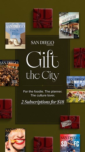 The gift that keeps on giving, every single month. Click to get two subscriptions for just $18. https://sandiegomagazine.secure.darwin.cx/J5NBFISS | San Diego Magazine | Facebook