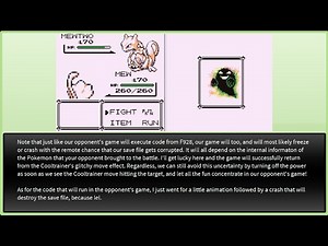 Pokemon Red/Blue - Executing arbitrary code in the opponent's game