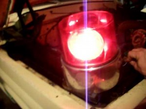 vintage police light,beacon ray