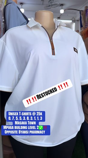 Unisex T-shirts @ 25k in Masaka Town