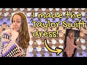 I crocheted the viral Taylor Swift dress (in only 3 days!) 🥴 // Tashi at Home Crafty Vlog