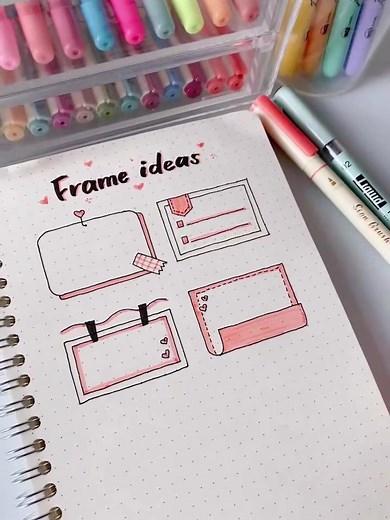 Frame Ideas for Bujo Beginners