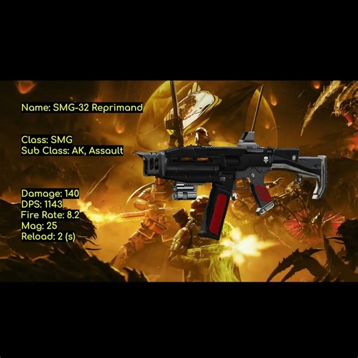 HELLDIVERS II: SMG-32 Reprimand Submachine Gun #helldivers2