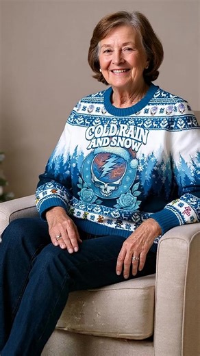 ❄️ Keep on Truckin’ Through the Cold Rain and Snow – Grateful Dead Style! 🎅 ✨ Get cozy this winter with the Grateful Dead "Cold Rain and Snow" Ugly Sweater! Featuring stunning wintery artwork of the Steal Your Face logo, dancing bears, and a skier Skeleton, it’s the ultimate way to stay warm while celebrating your love for the Dead. 🎁 Why You’ll Love It: ✅ Winter Wonderland Design – A snowy tribute to the Grateful Dead's legendary "Cold Rain and Snow." ✅ Soft & Comfortable – Made for chilly da