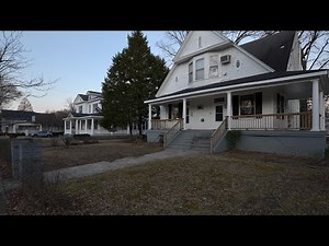 Evening Winter Walk Through American Neighborhood | Nature Sounds for Sleep and Study