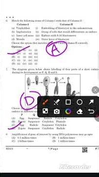 CBSE Class12th Biology answer key2026& Question Paper, detailed solution with tricks/tips will .....
