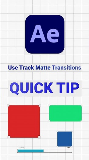 #aftereffects Quick Tip - How to use Track Matte Transitions .. #pxlready #aetutorial #tips #adobe