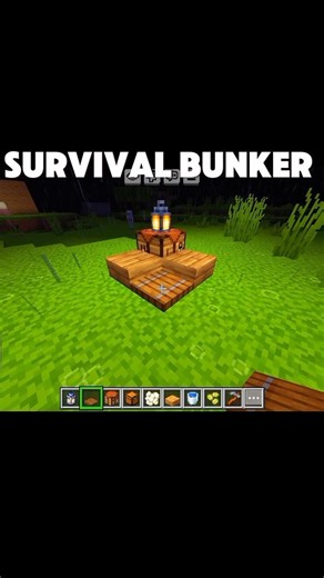 Minecraft survival bunker!!#shorts
