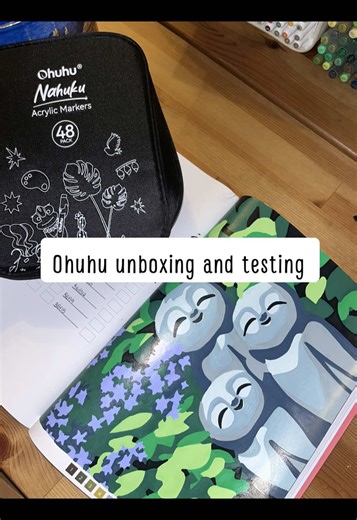 Another amazing unboxing and testing!🫶🏻❤️ I received a set of new acrylic markers, and of course, I had to try them out. This video shows everything from the unboxing to the final test. I hope you like it! For you, I have a code — PopoColoring — that gives you 10% off and can be used on all products on the Ohuhu website. @Ohuhuart #ohuhuacrylicmarkers #ohuhupaintmarkers #ohuhumarkers #unboxingvideo #asmrcoloring
