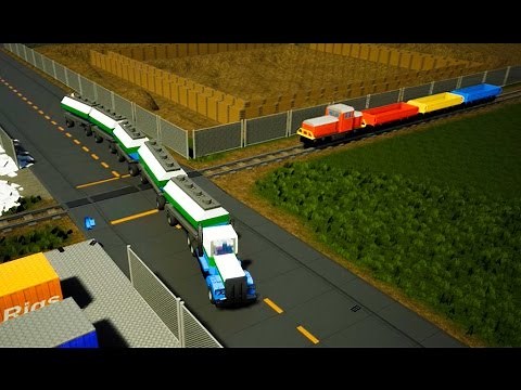 Brick Rigs Train Crashes and more - Lego Car Crashes 46